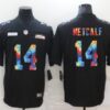 Men’s Seattle Seahawks #14 D.K. Metcalf Multi-Color Black 2020 NFL Crucial Catch Vapor Untouchable Nike Limited Jersey