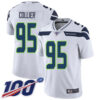 Nike Seahawks #95 L.J. Collier White Men’s Stitched NFL 100th Season Vapor Limited Jersey