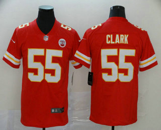 Men’s Kansas City Chiefs #55 Frank Clark Red 2017 Vapor Untouchable Stitched NFL Nike Limited Jersey