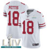 Nike 49ers #18 Dante Pettis White Super Bowl LIV 2020 Youth Stitched NFL Vapor Untouchable Limited Jersey