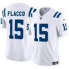 Men’s Indianapolis Colts #15 Joe Flacco White 2024 F.U.S.E. Vapor Limited Football Stitched Jersey