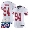 Nike 49ers #94 Solomon Thomas White Super Bowl LIV 2020 Women’s Stitched NFL 100th Season Vapor Limited Jersey