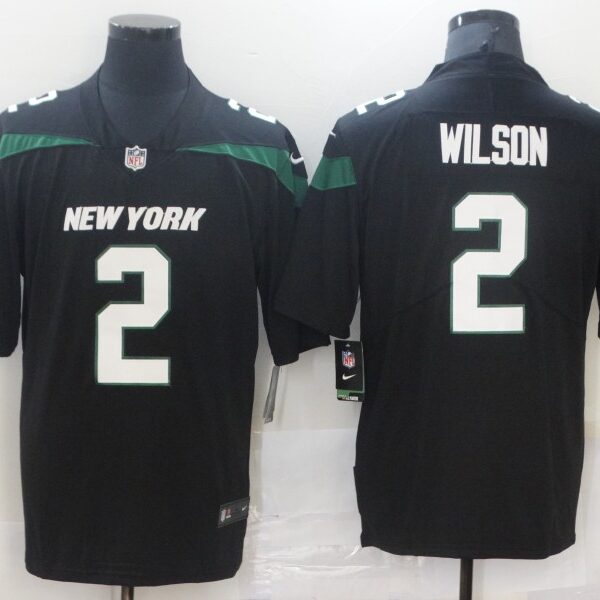 Men’s New York Jets #2 Zach Wilson Black 2021 Vapor Untouchable Stitched NFL Nike Limited Jersey