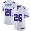 New York Giants #26 Saquon Barkley Nike White Team Logo Vapor Limited NFL Jersey