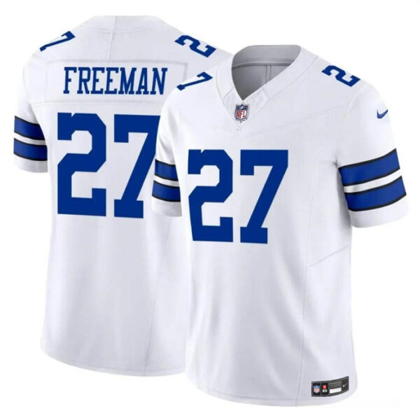 Men’s Dallas Cowboys #27 Royce Freeman White 2023 F.U.S.E Vapor Limited Football Stitched Jersey