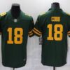 Men’s Green Bay Packers #18 Randall Cobb Green Yellow 2021 Vapor Untouchable Stitched NFL Nike Limited Jersey