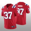 Men’s New England Patriots #37 Damien Harris Red Vapor Limited Jersey