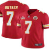 Men’s Kansas City Chiefs #7 Harrison Butker Red 2021 Super Bowl LV Limited Stitched NFL Jersey