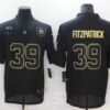 Men’s Pittsburgh Steelers #39 Minkah Fitzpatrick Black 2020 Salute To Service Stitched NFL Nike Limited Jersey
