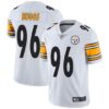 Men’s Pittsburgh Steelers #96 Isaiah Buggs Limited White Vapor Untouchable Jersey