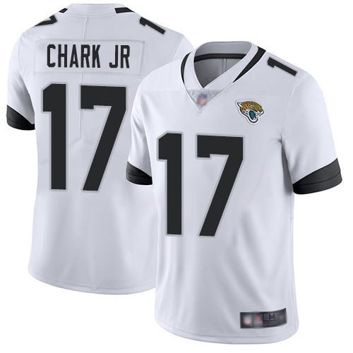Jaguars #17 DJ Chark Jr White Men’s Stitched Football Vapor Untouchable Limited Jersey