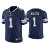 Men’s Dallas Cowboys #1 Cedrick Wilson Navy Vapor Limited Stitched Jersey