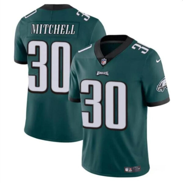 Men’s Philadelphia Eagles #30 Quinyon Mitchell Green 2024 Draft Vapor Untouchable Limited Football Stitched Jersey