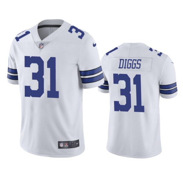 Men’s Dallas Cowboys #31 Trevon Diggs White 2020 NFL Draft Vapor Limited Jersey