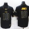 Men’s New England Patriots #10 Mac Jones Black Gold 2020 Salute To Service Stitched NFL Nike Limited Jersey