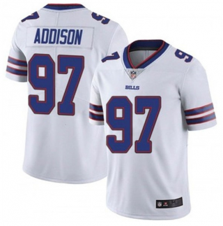 Men’s Buffalo Bills #97 Mario Addison White Vapor Untouchable Limited Stitched Jersey