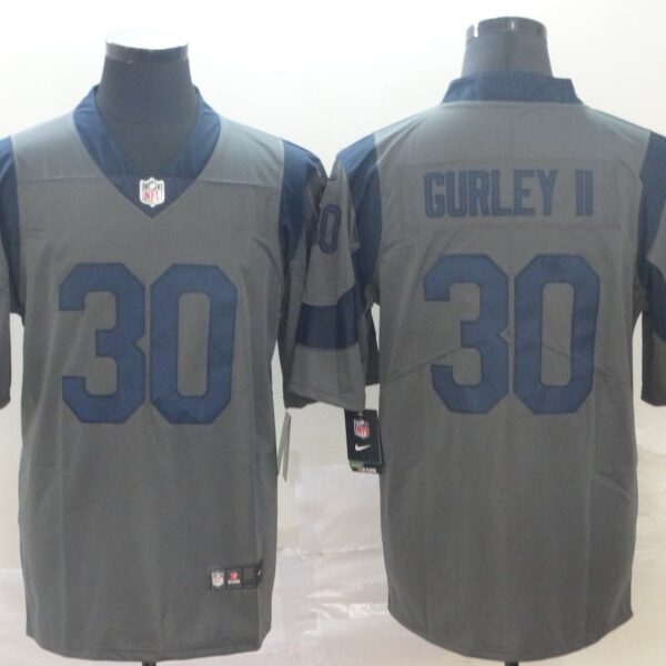 Nike Rams 30 Todd Gurley II Gray Inverted Legend Limited Jersey
