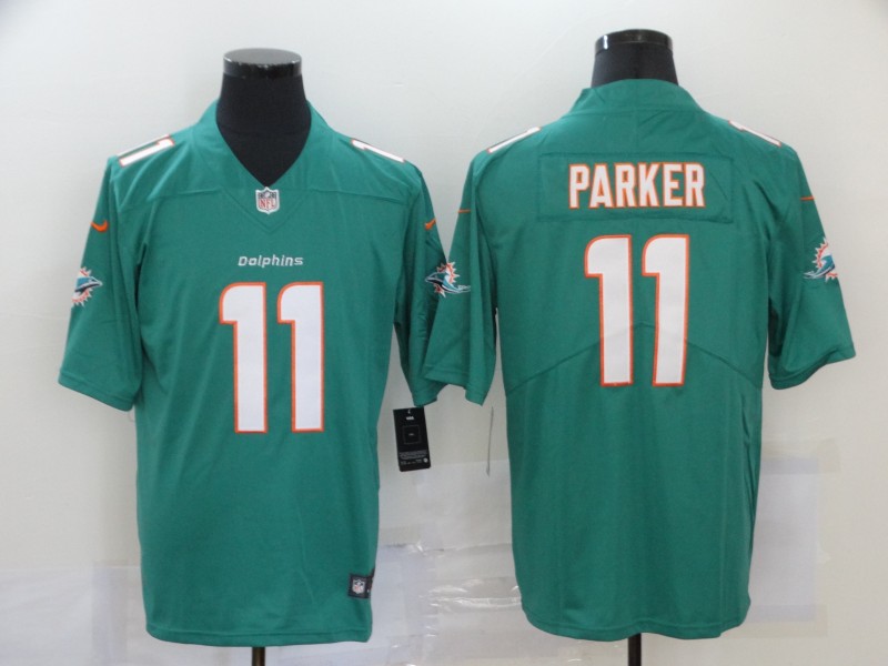 Men’s Miami Dolphins #11 DeVante Parker Green 2020 Vapor Untouchable Stitched NFL Nike Limited Jersey
