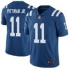 Men’s Indianapolis Colts #11 Michael Pittman Jr. Royal Limited Color Rush Vapor Untouchable Limited Stitched Jersey