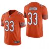Men’s Chicago Bears #33 Jaylon Johnson Orange Vapor Limited 2020 NFL Draft Jersey