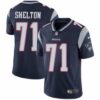 Men’s Nike New England Patriots #71 Danny Shelton Navy Blue Team Color Vapor Untouchable Limited Player NFL Jersey