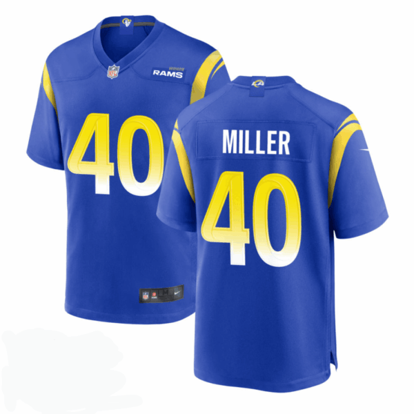 Nike Los Angeles Rams #40 Von Miller Royal Vapor Untouchable Limited Jersey