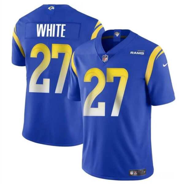 Men’s Los Angeles Rams #27 Tre’Davious White Blue Vapor Untouchable Football Stitched Jersey