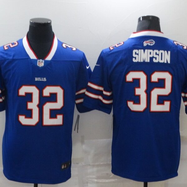 Men’s Buffalo Bills #32 O. J. Simpson Royal Blue 2020 Vapor Untouchable Stitched NFL Nike Limited Jersey