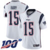 Nike Patriots #15 N’Keal Harry White Men’s Stitched NFL 100th Season Vapor Limited Jersey