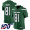 Nike Jets #81 Quincy Enunwa Green Team Color Men’s Stitched NFL 100th Season Vapor Limited Jersey