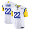 Men’s Los Angeles Rams #22 Blake Corum White 2024 Draft Vapor Untouchable Football Stitched Jersey