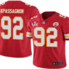 Men’s Kansas City Chiefs #92 Tanoh Kpassagnon Red 2021 Super Bowl LV Limited Stitched NFL Jersey