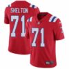 Men’s Nike New England Patriots #71 Danny Shelton Red Alternate Vapor Untouchable Limited Player NFL Jersey