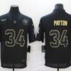 Men’s Chicago Bears #34 Walter Payton Black 2020 Salute To Service Stitched NFL Nike Limited Jersey