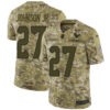 Nike Texans #27 Duke Johnson Jr Camo Men’s Stitched NFL Limited 2018 Salute To Service Jersey