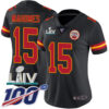 Nike Chiefs #15 Patrick Mahomes Black Super Bowl LIV 2020 Women’s Stitched NFL Limited Rush 100th Season Jersey