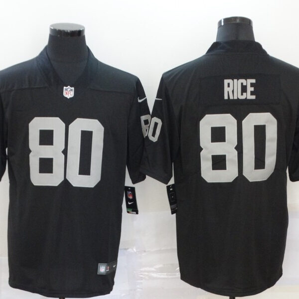 Men’s Las Vegas Raiders #80 Jerry Rice Black 2020 Vapor Untouchable Stitched NFL Nike Limited Jersey