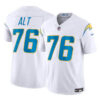 Men’s Los Angeles Chargers #76 Joe Alt White 2024 Draft F.U.S.E. Vapor Limited Football Stitched Jersey