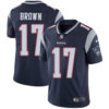 Nike Patriots #17 Antonio Brown Navy Blue Team Color Men’s Stitched NFL Vapor Untouchable Limited Jersey