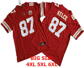 Men’s Kansas City Chiefs #87 Travis Kelce Red FUSE Limited Vapor Stitched Jersey