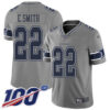Nike Cowboys #22 Emmitt Smith Gray Men’s Stitched NFL Limited Inverted Legend 100th Season Jersey