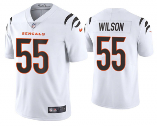 Men’s White Cincinnati Bengals #55 Logan Wilson 2021 New Vapor Untouchable Limited Stitched Jersey