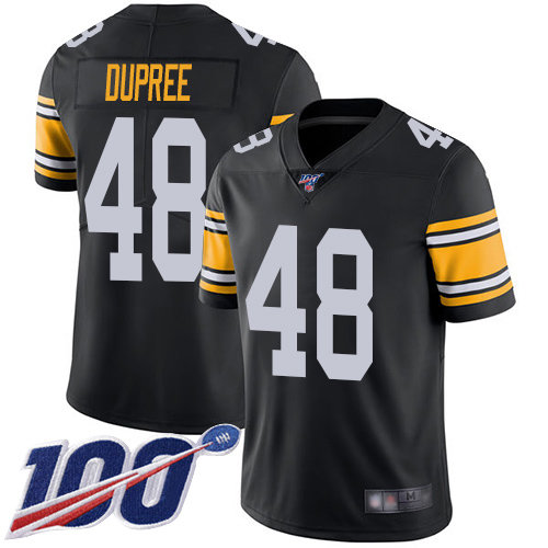 Nike Steelers #48 Bud Dupree Black Alternate Men’s Stitched NFL 100th Season Vapor Limited Jersey