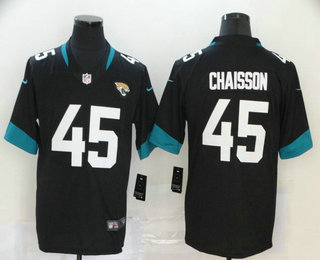 Men’s Jacksonville Jaguars #45 K’Lavon Chaisson Black New 2020 Vapor Untouchable Stitched NFL Nike Limited Jersey