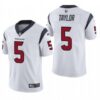 Men’s Houston Texans #5 Tyrod Taylor White Vapor Untouchable Limited Stitched Jersey