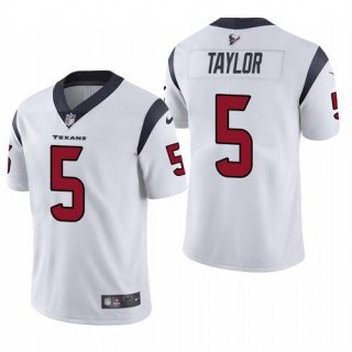 Men’s Houston Texans #5 Tyrod Taylor White Vapor Untouchable Limited Stitched Jersey