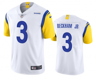 Men’s Los Angeles Rams #3 Odell Beckham Jr. 2021 Vapor Untouchable Limited Stitched Football White Jersey