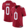 Men’s New York Giants #0 Brian Burns Red Vapor Untouchable Limited Football Stitched Jersey