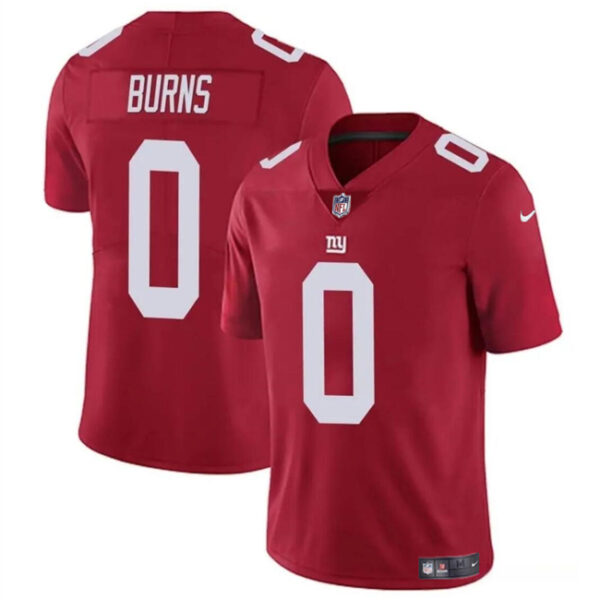 Men’s New York Giants #0 Brian Burns Red Vapor Untouchable Limited Football Stitched Jersey