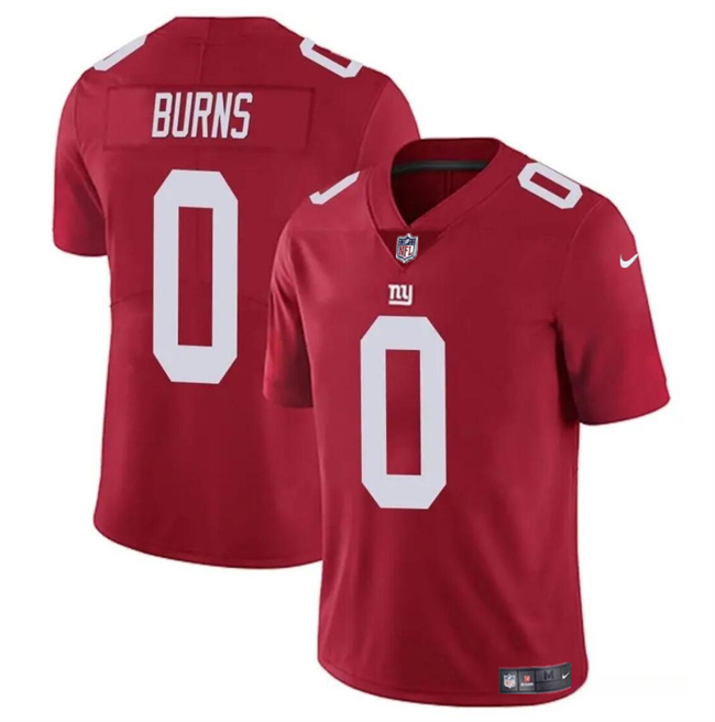 Men’s New York Giants #0 Brian Burns Red Vapor Untouchable Limited Football Stitched Jersey